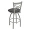 Holland Bar Stool Co 30" Swivel Bar Stool, Nickel Finish, Canter Storm Seat 82030AN004 - alternate 3